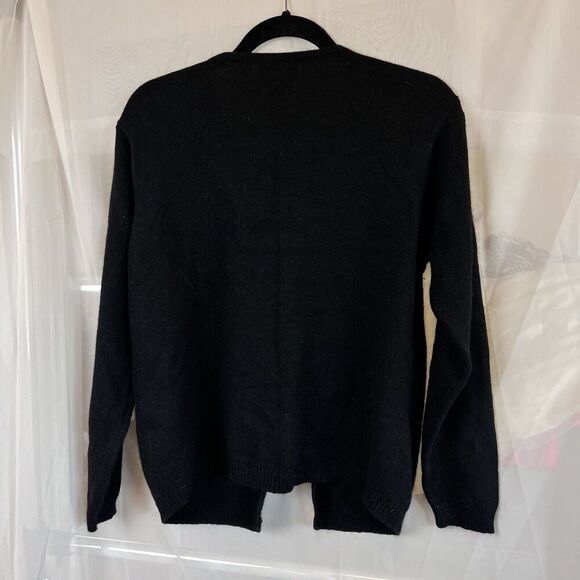 Vintage 90s Jaclyn Smith silk angora beaded cardigan Large night out embellished - Picture 5 of 6